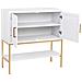 Credenza 2 Ante Legno E Metallo 100x40x100h Cm - Foto miniatura 5