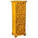 Armadio In Legno Fatto A Mano Giallo 53x40x149h - Foto miniatura 1