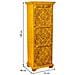 Armadio In Legno Fatto A Mano Giallo 53x40x149h - Foto miniatura 5