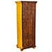 Armadio In Legno Fatto A Mano Giallo 53x40x149h - Foto miniatura 6