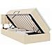 Letto con contenitore e materasso Crema 90 x 190 cm - Foto miniatura 1
