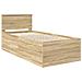 Struttura del letto Rovere Sonoma 75 x 190 cm Legno multistrato - Foto miniatura 4