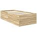 Struttura del letto Rovere Sonoma 75 x 190 cm Legno multistrato - Foto miniatura 5
