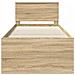 Struttura del letto Rovere Sonoma 75 x 190 cm Legno multistrato - Foto miniatura 7