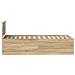 Struttura del letto Rovere Sonoma 75 x 190 cm Legno multistrato - Foto miniatura 8