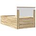 Struttura del letto Rovere Sonoma 75 x 190 cm Legno multistrato - Foto miniatura 9