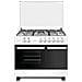 Cucina 5 fuochi a gas 90×60 Forno a gas porta bombola Bianco L90BT5GB - Foto miniatura 1