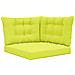 Cuscino per divano da esterno 3 pcs Verde Poliestere - Foto miniatura 1