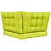 Cuscino per divano da esterno 3 pcs Verde Poliestere - Foto miniatura 7