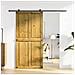 Porta del fienile Corona Marrone Miele 100 x 210 cm - Foto miniatura 2