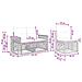 Set Divano da Giardino 8 pcs Nero e Bianco Crema polyrattan - Foto miniatura 7
