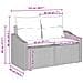 Set di divani con cuscino 10 pcs Nero polyrattan - Foto miniatura 9