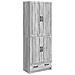 Set di armadi 2 pcs Sonoma grigio Legno ingegnerizzato - Foto miniatura 1