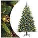 Albero di Natale artificiale pieghevole con coni Verde 210 cm - Foto miniatura 1