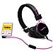 Cuffie Hi-Deejay On-Ear con Control Talk Colore Rosa e Nero - Foto miniatura 1