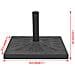 Base Per Parasole Quadrata In Resina Nera 12 Kg - Foto miniatura 6