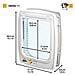 Porta Per Animali Manuale A 4 Vie Swing 11t Bianco 72106011 - Foto miniatura 15