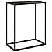 Tavolo Consolle Nero 60x35x75 Cm In Vetro Temperato - Foto miniatura 1