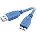 1.8m USB 3.0 1.8m USB A Micro-USB B Blu cavo USB - Foto miniatura 1