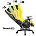 X-one 2.0 Sedia Da Gaming Gamer Chair Poltrona Ufficio Scrivania Braccioli Regolabili Design Ergonomico Supporto Lombare Funzione Di Inclinazione Electric Yellow Normal L - Foto miniatura 5