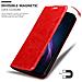 Custodia Compatibile Con Motorola One Fusion+ In Rosso Mela - Coperchio Protettiva Con Chiusura Magnetica, Funzione Stand E Tasca Per Le Carte - Foto miniatura 6
