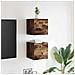 Armadietti Tv Montati A Parete 2pz Rovere Fumo 30,5x30x30 Cm - Foto miniatura 2