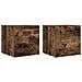 Armadietti Tv Montati A Parete 2pz Rovere Fumo 30,5x30x30 Cm - Foto miniatura 1