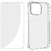 Kit Protezione Iphone 14 Pro Max Cover Rinforzata + Vetro Temperato Trasparente - Foto miniatura 2