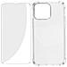 Kit Protezione Iphone 14 Pro Max Cover Rinforzata + Vetro Temperato Trasparente - Foto miniatura 1