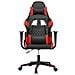 Sedia da Gaming Massaggiante Rosso e Nero in Similpelle - Foto miniatura 3