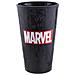 Marvel Bicchiere Nero Con Filigrana - Glass With Logo 400 Ml - Paladone Products - Foto miniatura 1