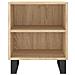 Comodini 2 Pz Rovere Sonoma 40x30x50 Cm In Legno Multistrato - Foto miniatura 4