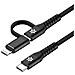 USBC2IN1BK cavo di ricarica per smartphone /tablet /laptop - Foto miniatura 1