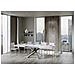 Tavolo Allungabile 90x120/224 Cm Volantis Telaio Gambe 4 Colori (c) - Bianco Frassino - Foto miniatura 3