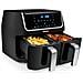 FR-6970 friggitrice Doppia 9 L Indipendente 1800 W Friggitrice ad aria calda Nero, Argento - Foto miniatura 2