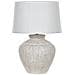 Lampada Da Tavolo Caine Ceramica Beige Chiaro - Foto miniatura 4