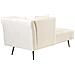Chaise Longue Versione Destra Riom Tessuto Bianco - Foto miniatura 5