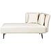 Chaise Longue Versione Destra Riom Tessuto Bianco - Foto miniatura 6