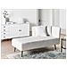 Chaise Longue Versione Destra Riom Tessuto Bianco - Foto miniatura 9