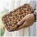 Pochette In Sughero, Collezione Natureprint, Chiusure A Zip - Foto miniatura 3