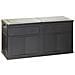 Baule Da Esterno In Resina Nera 120x60 Cm 320 Lt Garden Black Resina - Foto miniatura 1