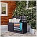 Baule Da Esterno In Resina Nera 120x60 Cm 320 Lt Garden Black Resina - Foto miniatura 2