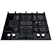 HAGS 62F /BK Nero Da incasso 59 cm Gas 4 Fornello (i) - Foto miniatura 2