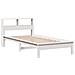 Letto Libreria Senza Materasso Bianco 100x200 Cm Legno Di Pino - Foto miniatura 3