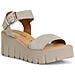 Taupe Suede Casual Open Sandals Sandali Pelle Scarpe Donna Beige Eu 39, 1-28712-42 378 - Foto miniatura 1