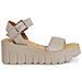 Taupe Suede Casual Open Sandals Sandali Pelle Scarpe Donna Beige Eu 39, 1-28712-42 378 - Foto miniatura 2