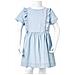Abito da Bambina con Volant Blu Tenue 92 - Foto miniatura 8