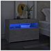 Comodino Con Luci Led Grigio Cemento 60x35x40 Cm - Foto miniatura 8