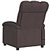Lusso Casadino -  Poltrona Massaggio Reclinabile Elettrica Marrone Scuro Tessuto - Foto miniatura 4
