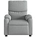Poltrona Reclinabile Massaggio Elettrica Grigio Chiaro Tessuto - Foto miniatura 9